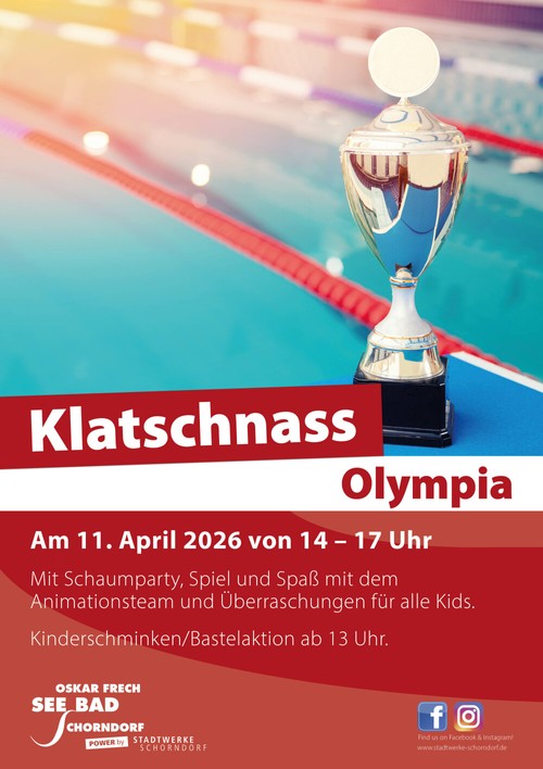 Event: Klatschnassparty Olympia - Bäderbetriebe Schorndorf