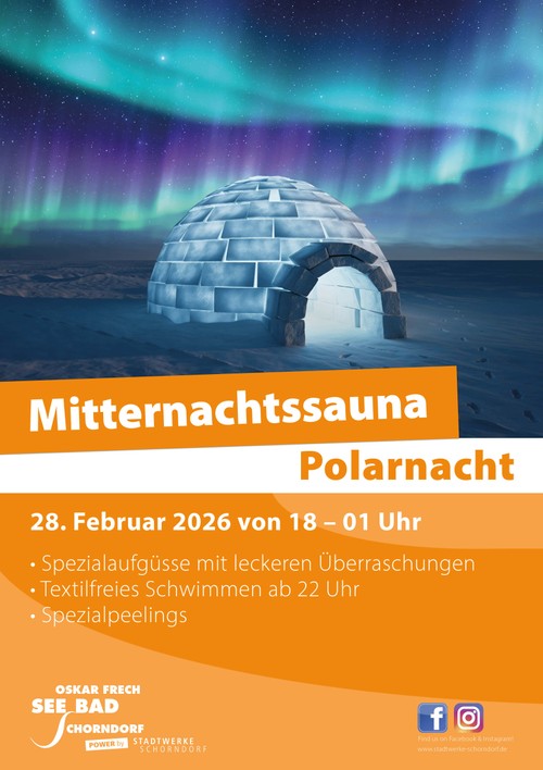 Event: Mitternachtssauna - Bäderbetriebe Schorndorf